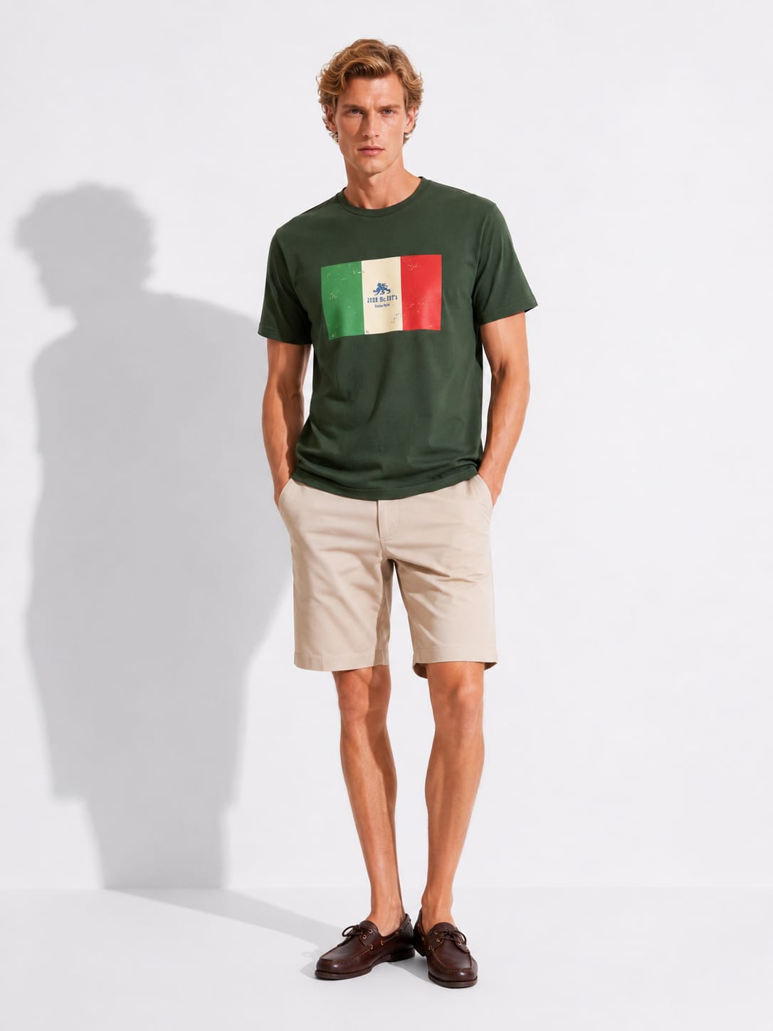 TSHIRT PRINTED ITALY FLAG