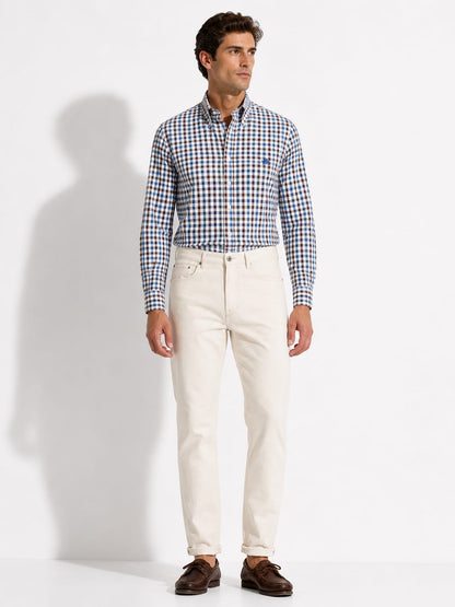 MEN'S TARTAN BUTTON-DOWN SHIRT