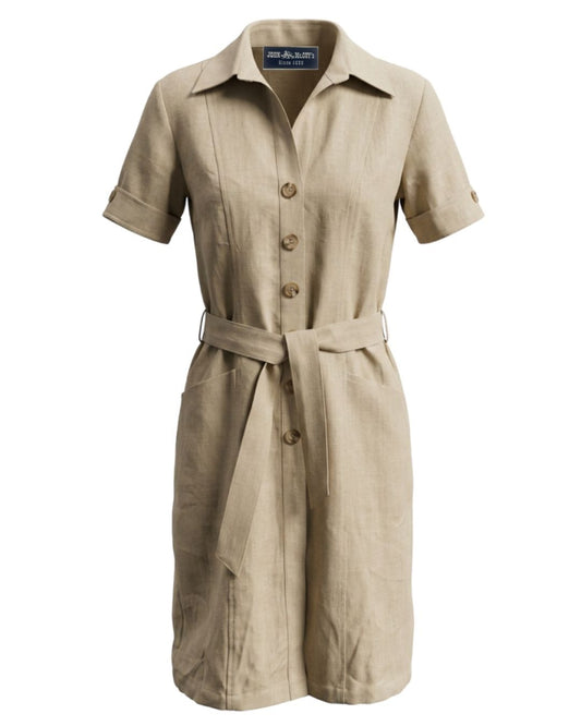 WOMEN'S SHIRT BELT DRESS