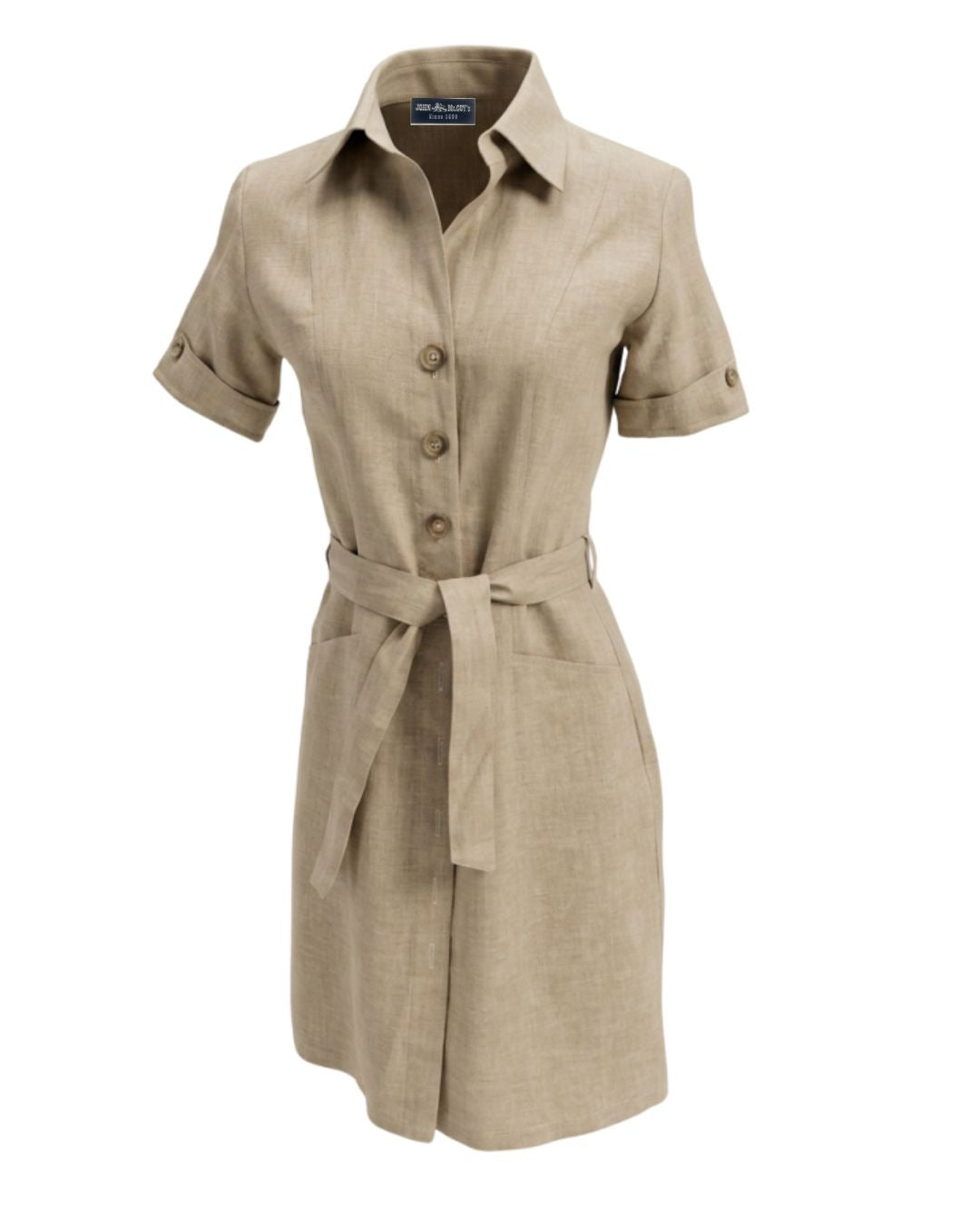 WOMEN'S SHIRT BELT DRESS
