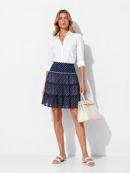 Women's Pois Skirt with ruffles
