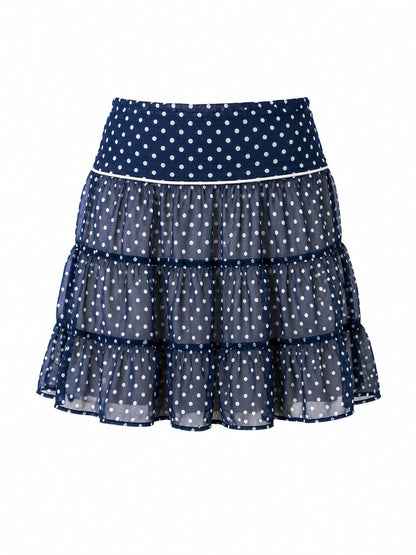 Women's Pois Skirt with ruffles