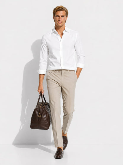 Men's French Collar Slim Shirt