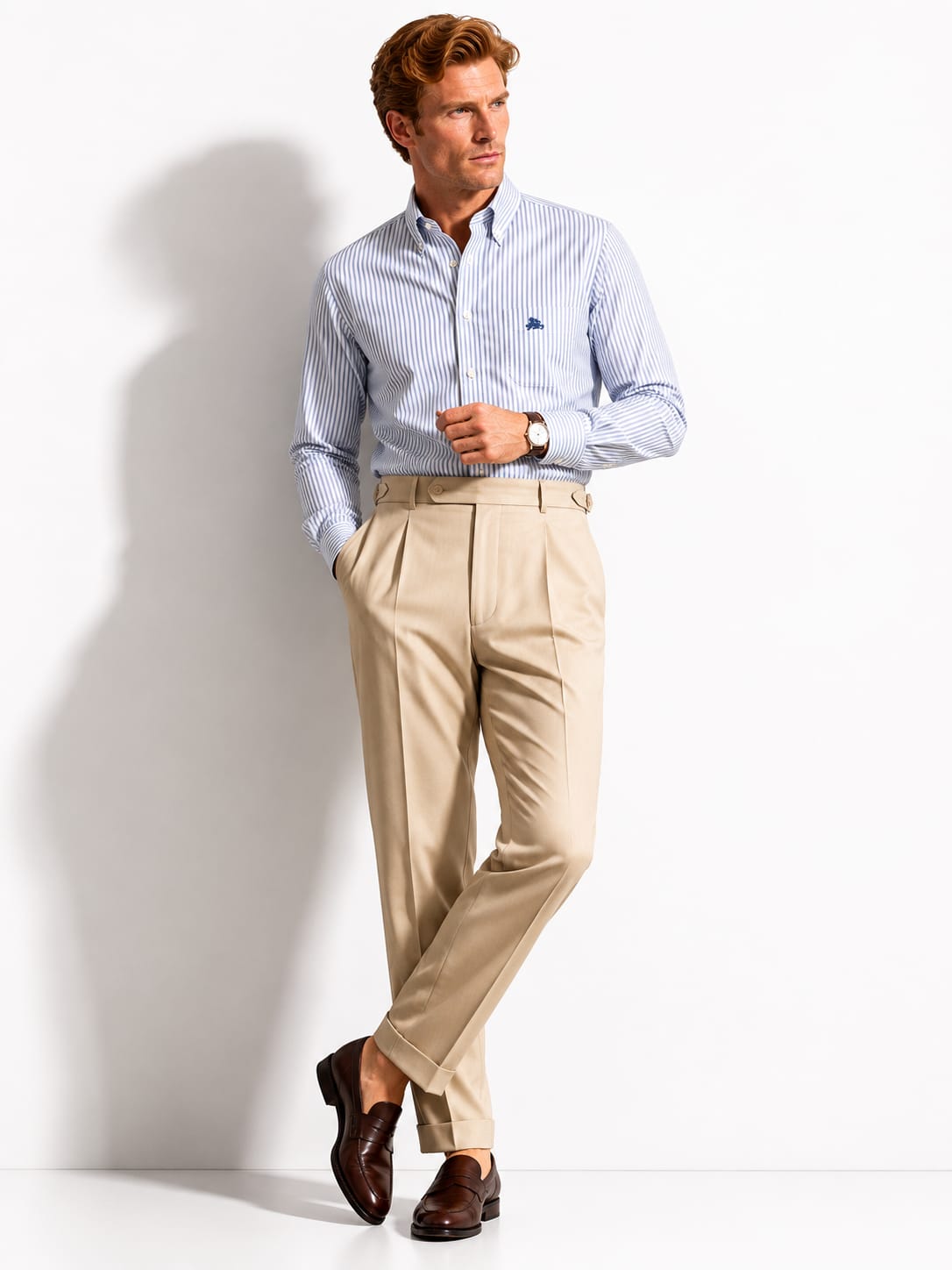 MEN'S OXFORD BUTTON-DOWN BIG SHIRT