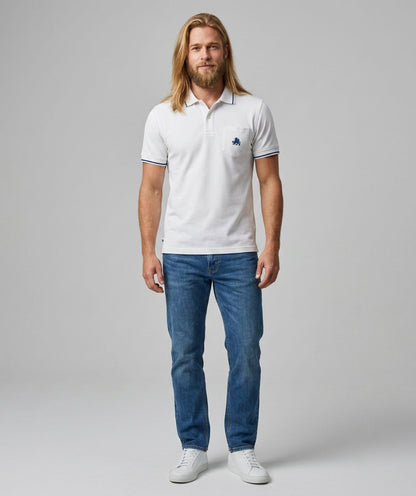 Men's Polo piquè in cotton with breast-pocket