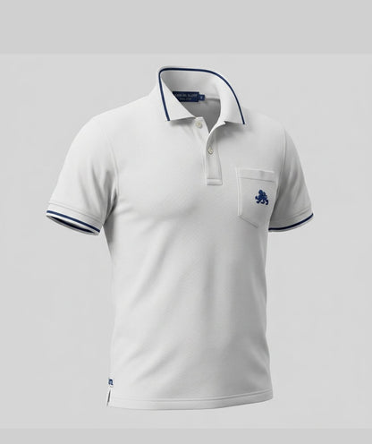 Men's Polo piquè in cotton with breast-pocket
