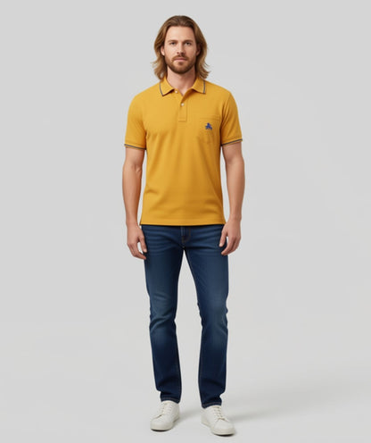 Men's Polo piquè in cotton with breast-pocket