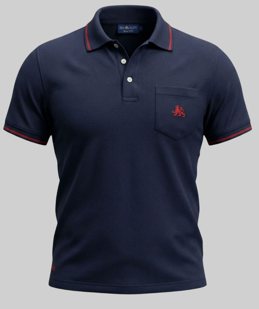 Men's Polo piquè in cotton with breast-pocket