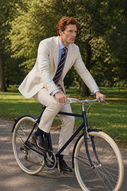 Men's 100% Linen Suit
